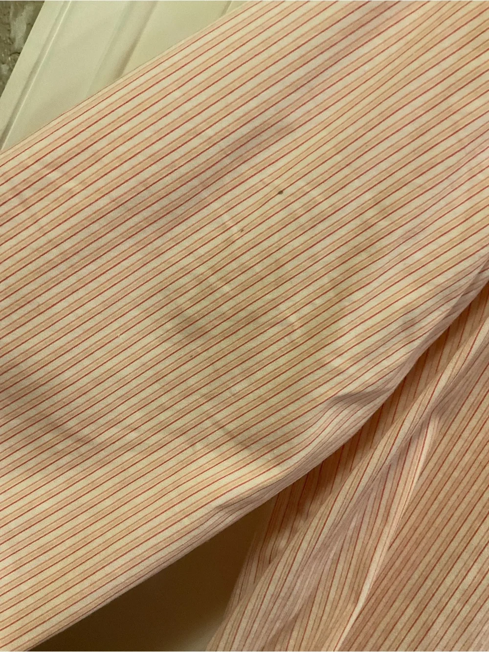 Lafayette 148 New York Coral Striped Button Down - S - Picture 5 of 9